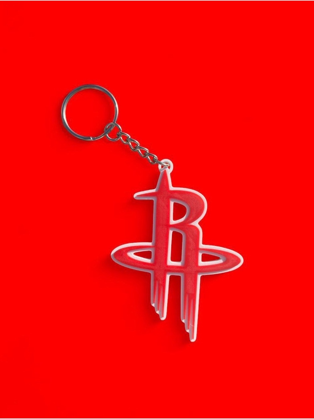 Houston Rockets keychain (3d printed)